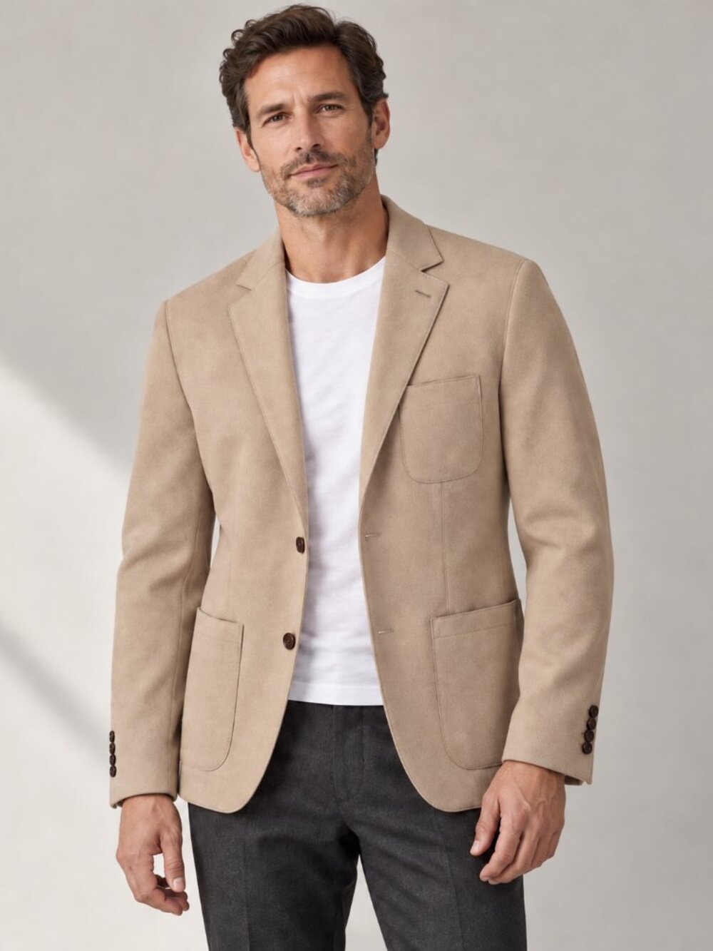 BOSS Hugo Boss Men's M40 Camel-Beige Blazer | Made in Poland